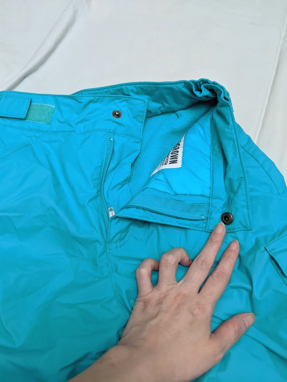Columbia Girls Turquoise Insulated Snow Pants Size M 10-12